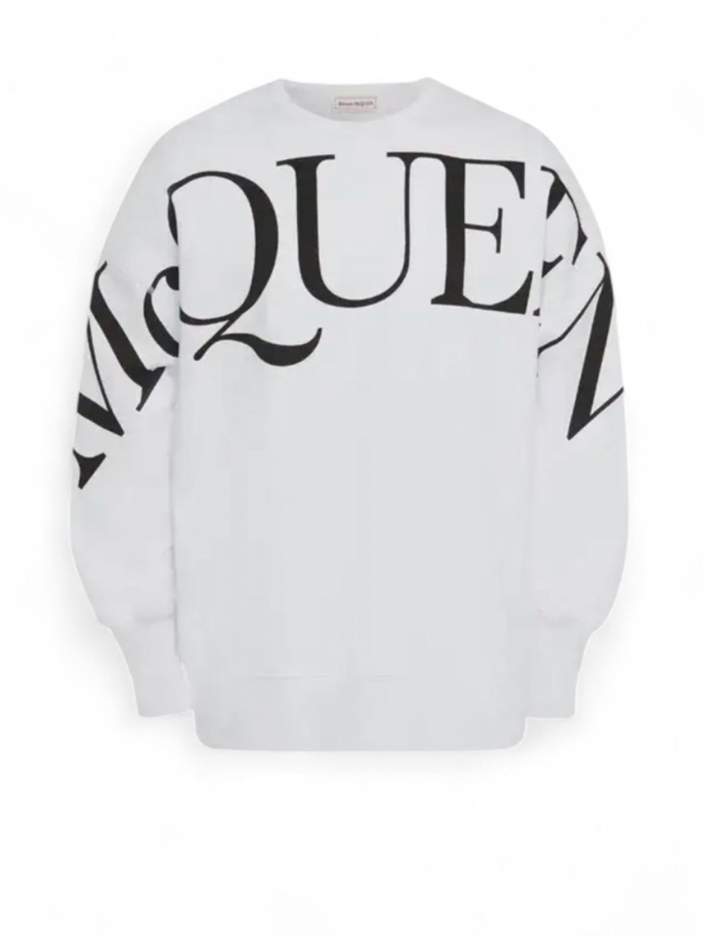 Alexander McQueen Logo Print OVERSIZED Sweatshirt Size XS